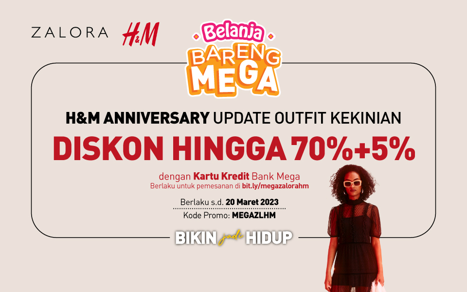 Zalora H&M Anniversary Diskon hingga 70 + 5